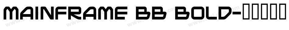 Mainframe BB Bold字体转换